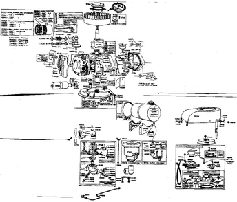 Replacement Parts Diagram and Parts List for 8R-6  Briggs and Stratton Engine